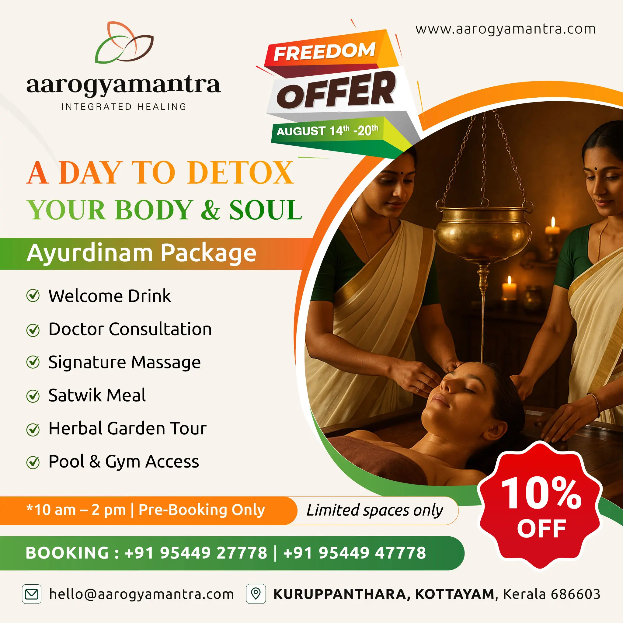 FREEDOM OFFER . . !  Celebrate Freedom with Wellness. . !