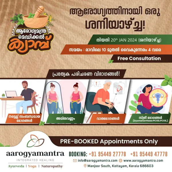 Ayurvedic Medical Camp on 20 - 01 -2024 with  Free Doctor Consultation 