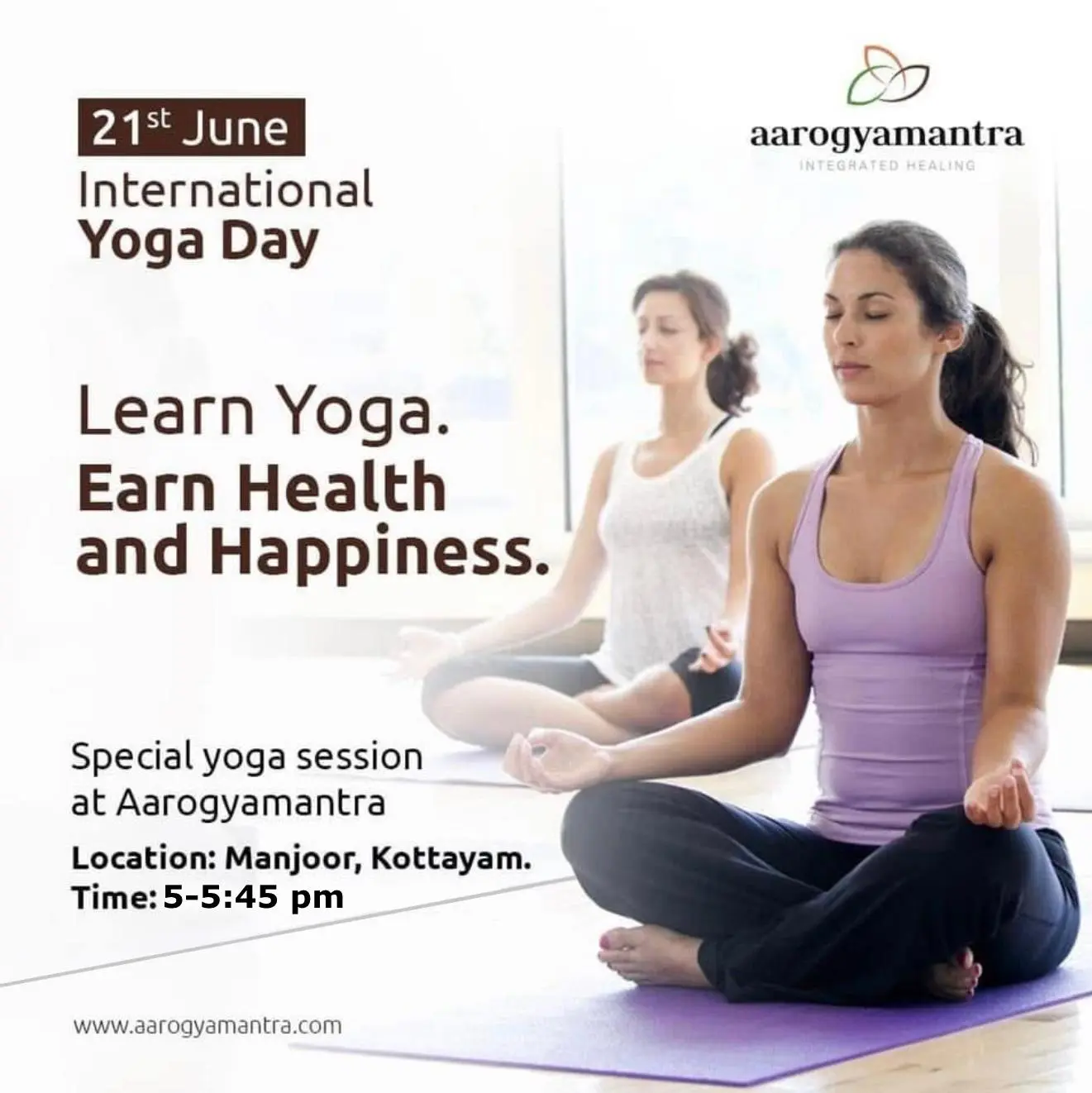Celebrate International Yoga Day with Aarogyamantra