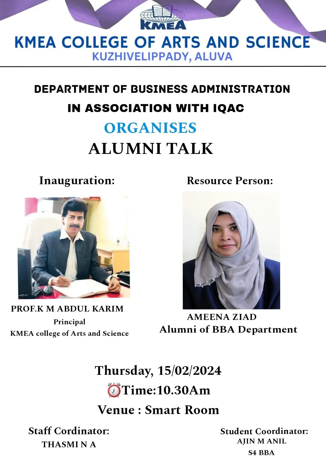 Alumni Talk- BBA 15-02-2024