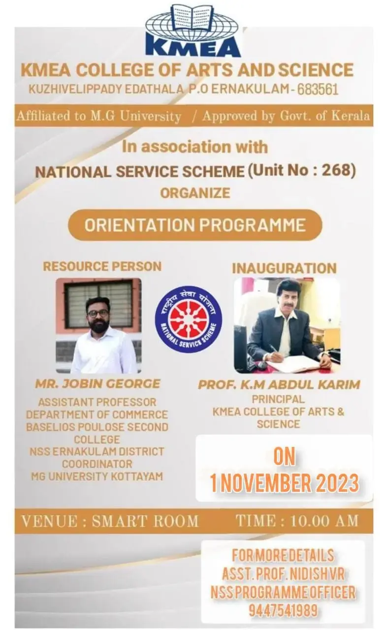 NSS Orientation Program on 01-11-2023