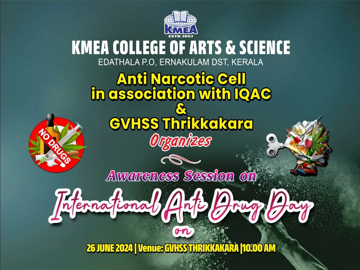 International Anti Drug Day in association with IQAC and GVHSS Thrikkakara on 26-6-2024