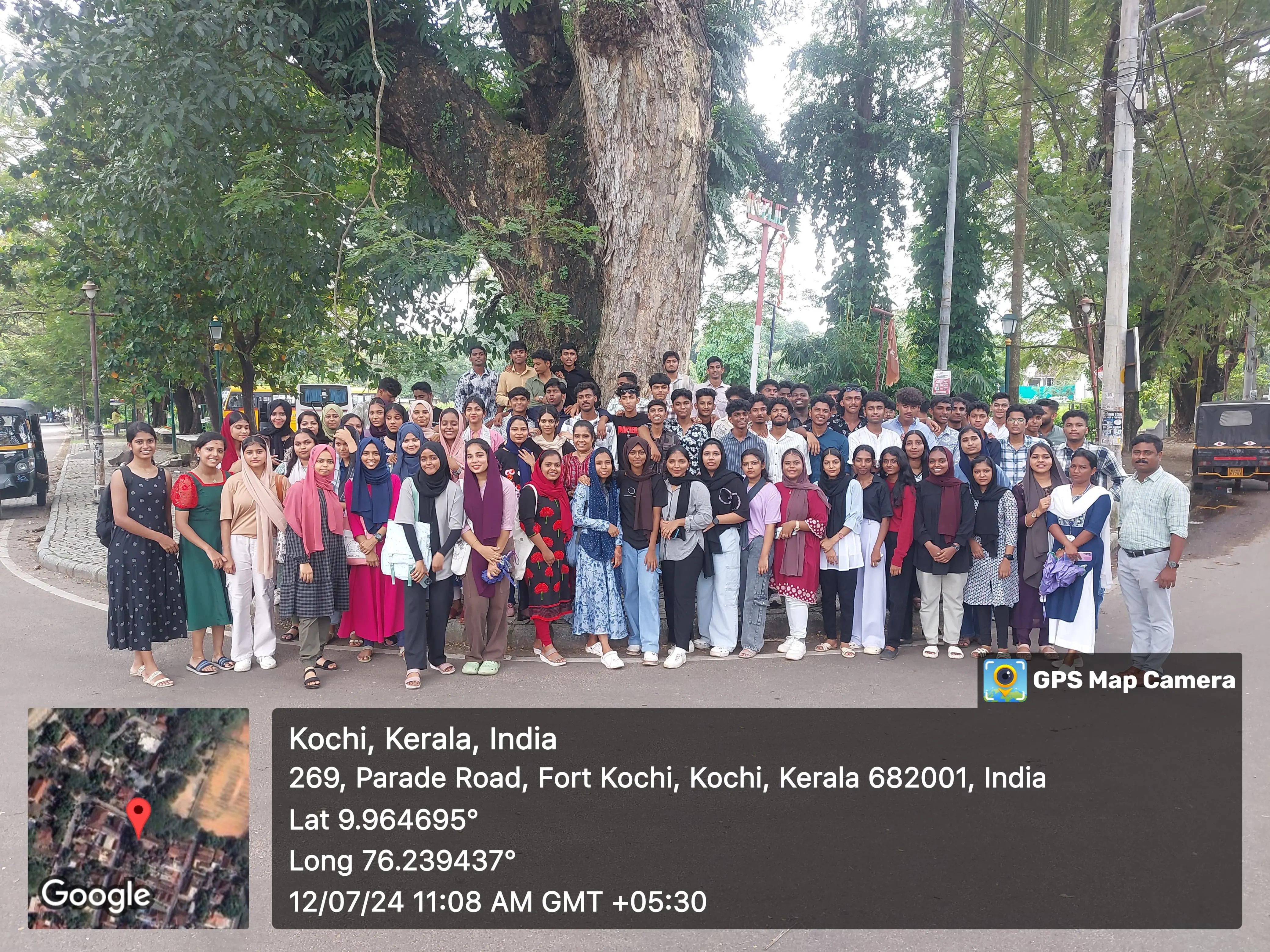NATURE VISIT. First Semester New Students. 12-07-2024..at Fort Kochi
