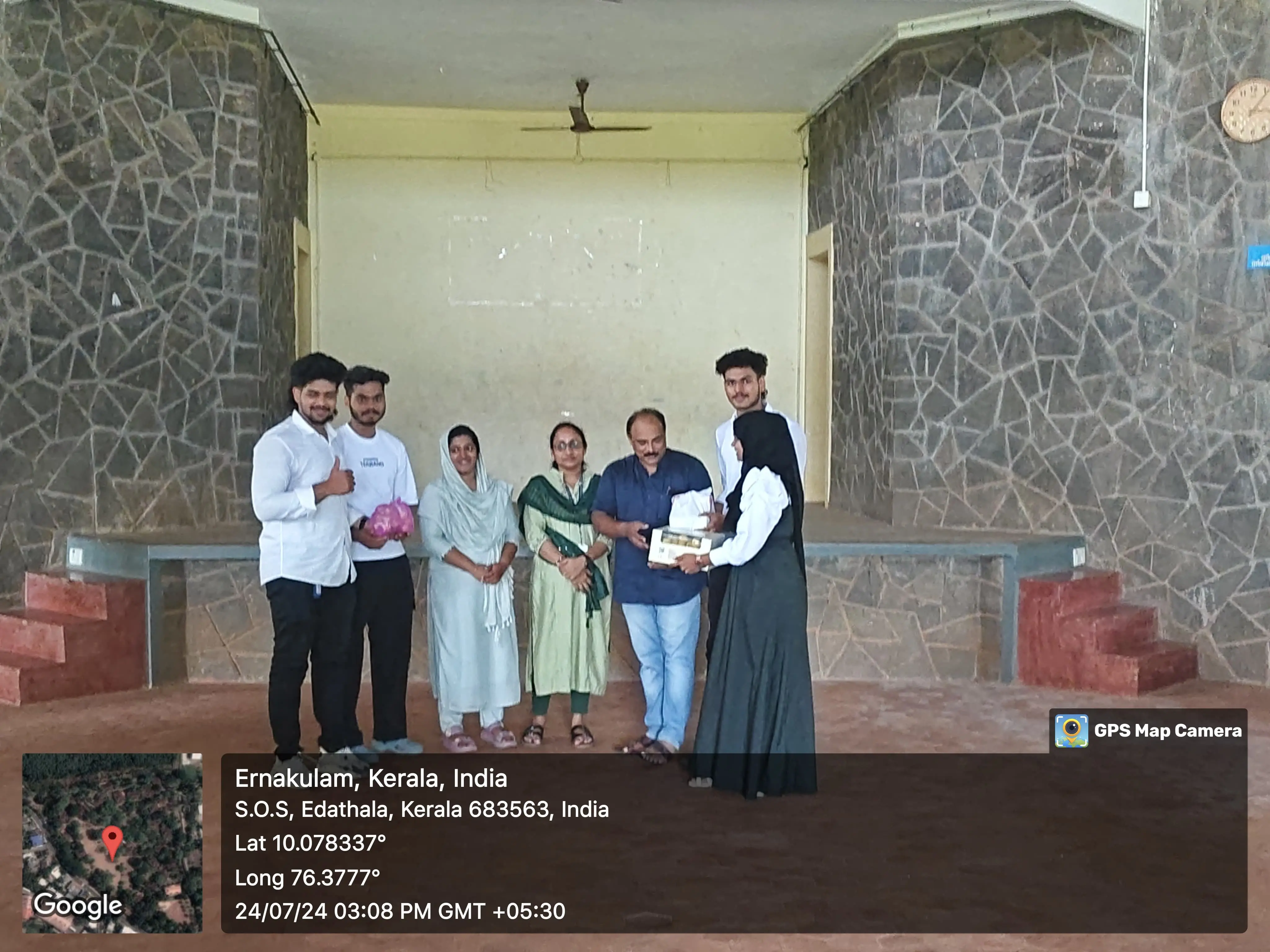 Visit at Children's Village (SOS Gramam ) EDATHALA, on 24-07-2024. New UG Students with Faculty