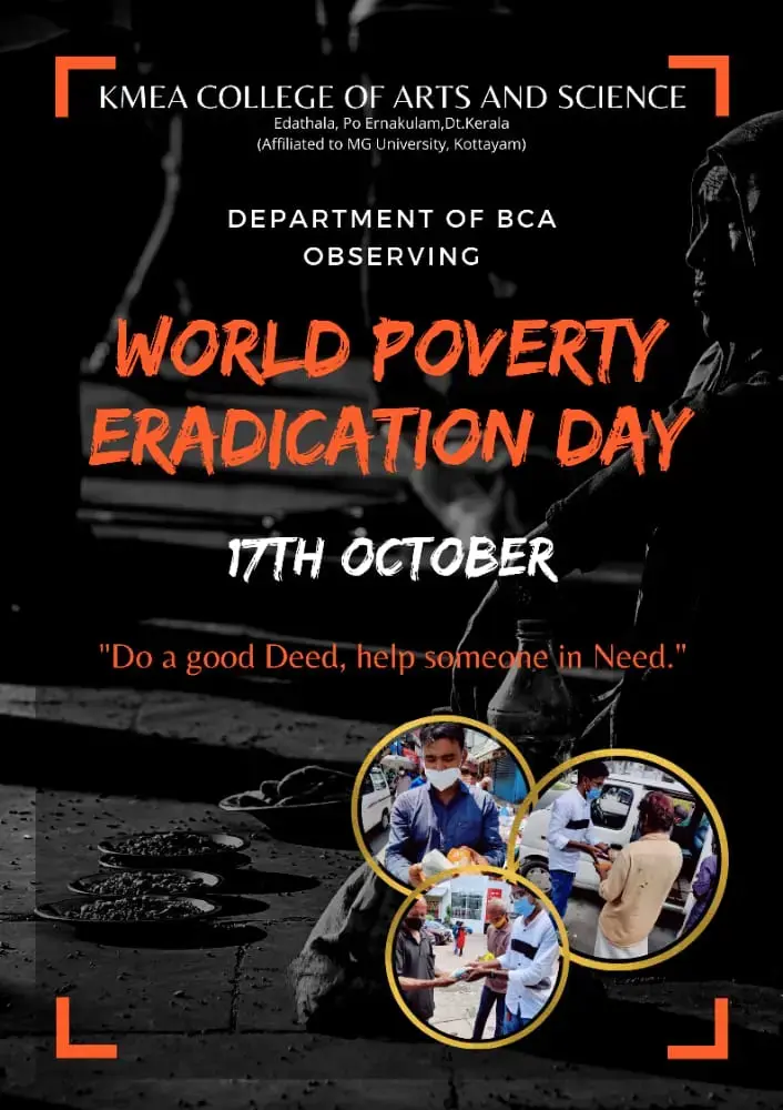 Department of BCA observing  WORLD POVERTY ERADICATION DAY on 17-10-2021