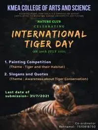 INTERNATIONAL TIGER DAY CELEBRATION on 31-7-2021