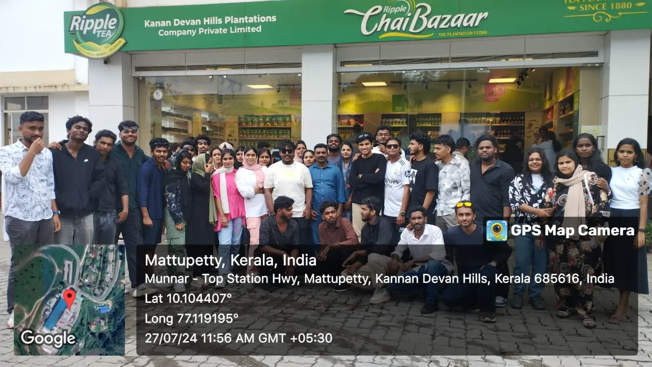 Department of Commerce, Industrial visit. Kannan Devan Factory, Munnar.27-07-2024