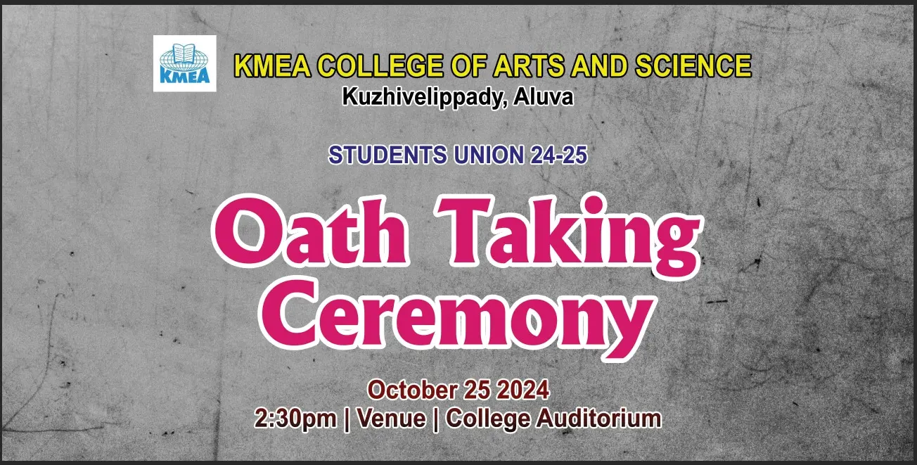 College Union 2024-25 -OATH TAKING CEREMONY -25/10/2024.College Auditorium