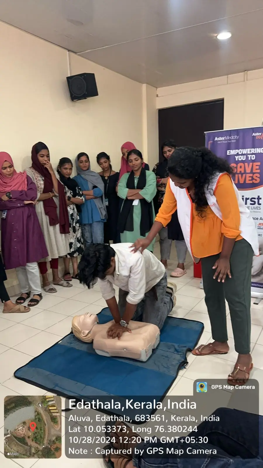 Be First - AID & SAVE Life - Aster Medcity Volunteers... 28/10/2024.