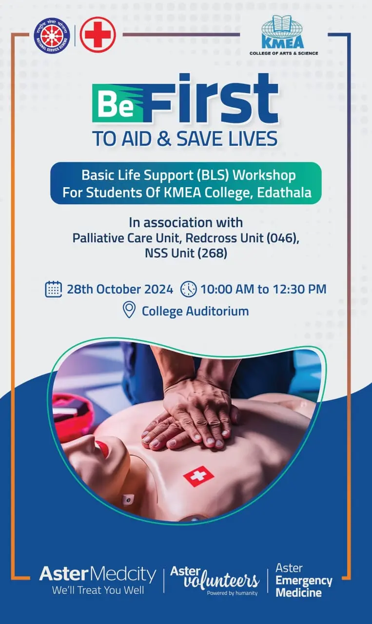 Be First - AID & SAVE Life - Aster Medcity Volunteers... 28/10/2024.