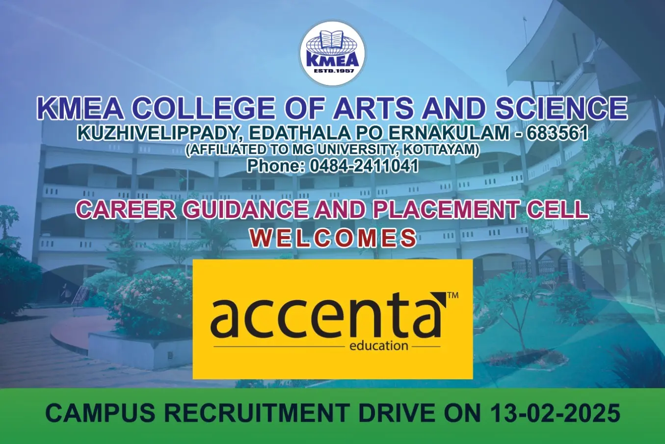 Placement Drive 13/02/2025. Seven Students placed in ACCENTA. Congratulations.