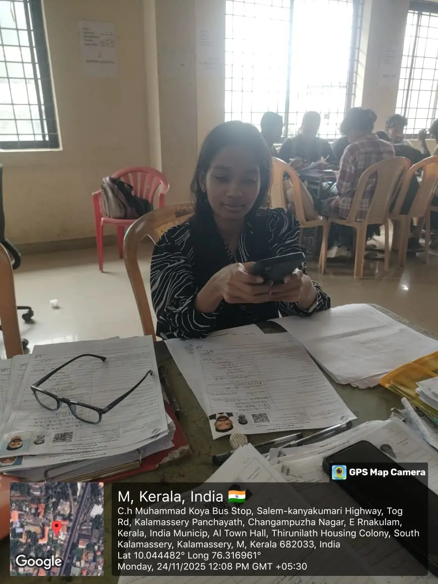 24/11/2025 - KMEA Arts Students - in SIR Duty at Kalamassery Muncipality...