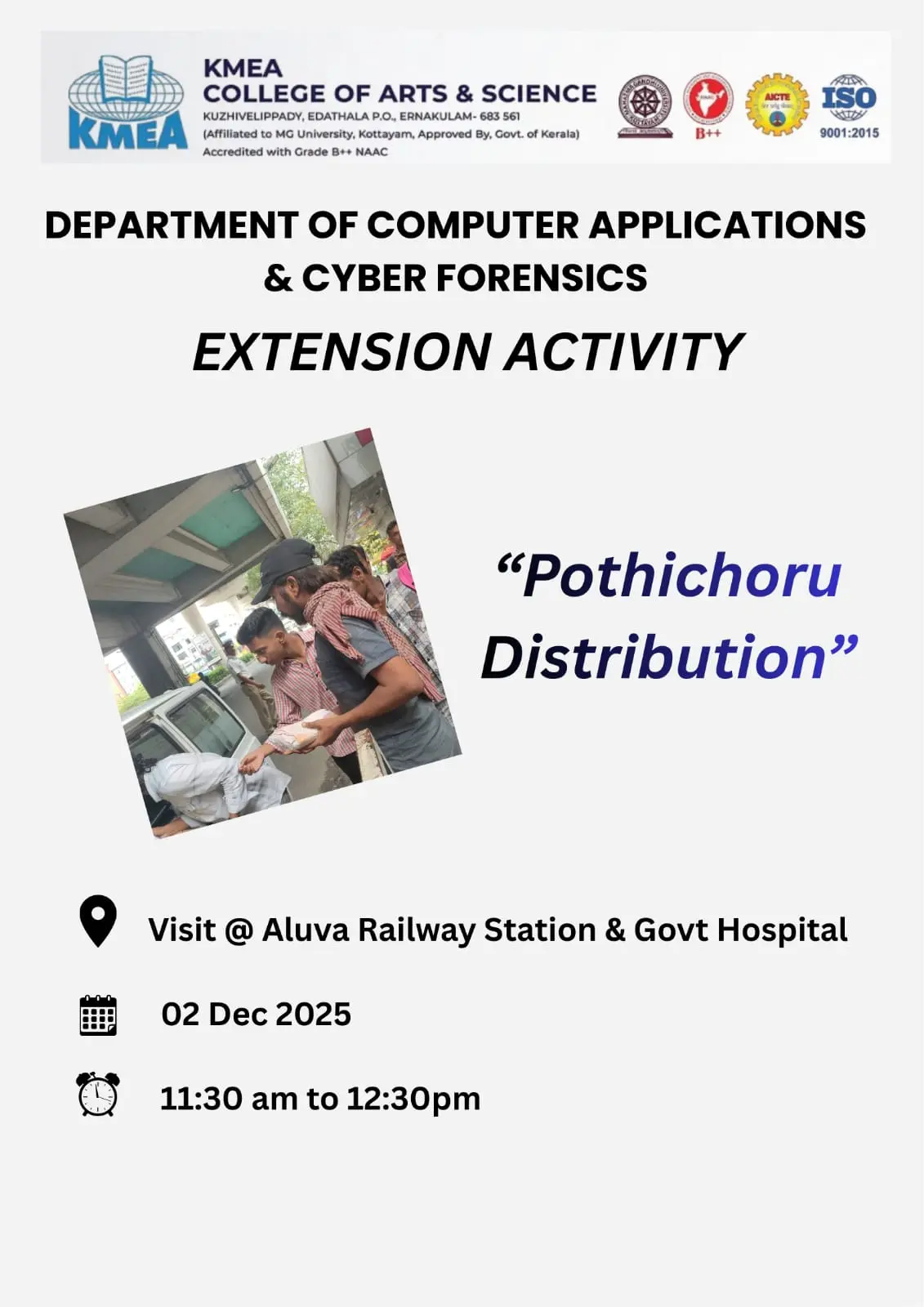 2-12-2025 Dept of Computer Applications and Cyber Forensics - Extension Activity