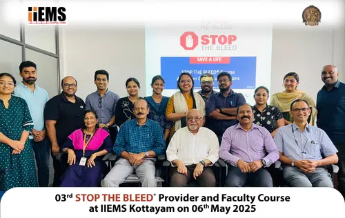 Third STOP THE BLEED COURSE at IIEMS Kottayam