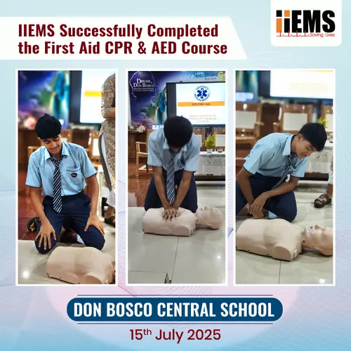 First Aid CPR AED Training Program at Don Bosco School.