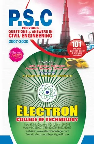 PSC-Rank File -CIVIL ENGINEERING-Electron College Of Technology-Previous Questions & Answers