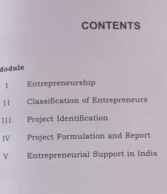 ENTREPRENEURSHIP DEVELOPMENT & PROJECT MANAGEMENT-M G B.COM SEM.4-M M ABRAHAM-PRAKASH PUBLICATIONS