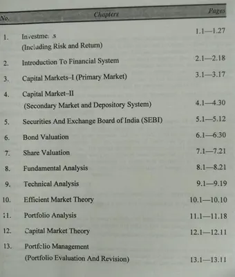 SECURITY ANALYSIS AND PORTFOLIO MANAGEMENT  For MBA Students  By Shashi K. Gupta, Rosy Joshi  Kalyani Publishers