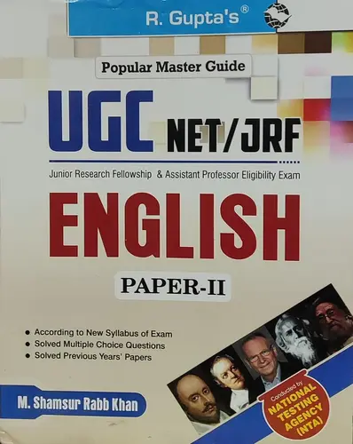  UGC NET/JRF, ENGLISH Paper 2,  M Shamsur Rabb Khan, R Gupta's