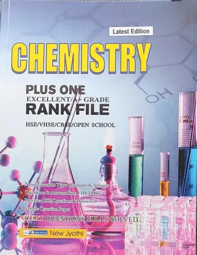 PLUS ONE CHEMISTRY RANK FILE, SCERT,+1, Latest Edition, New Jyothi Publication