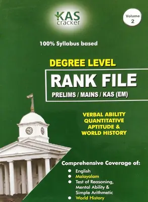 P S C-DEGREE LEVEL PRELIMS/MAINS/KAS- RANK FILE- (English)-SCERT, NCERT- 2 Volume - Kas Cracker, IET Publications