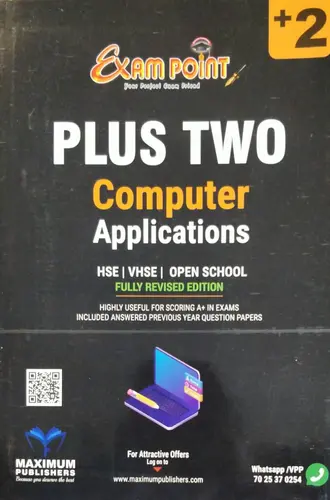 PLUS TWO COMPUTER APPLICATIONS FULLY REVISED EDITION Exam Point +2 Maximum Publishers