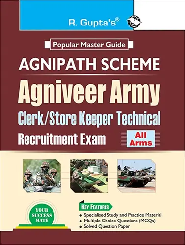 AGNIPATH : AGNIVEER ARMY (Clerk/Store Keeper Technical) Indian Army Exam Guide-R GUPTA'S