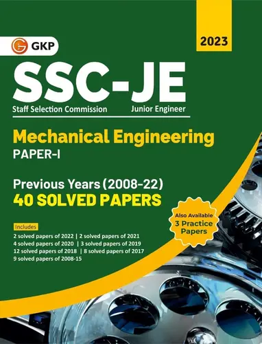  SSC JE MECHANICAL ENGINEERING SOLVED PAPERS