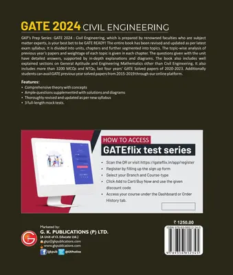 GATE 2024 Civil Engineering  Gate Prep Guide Series | 2024