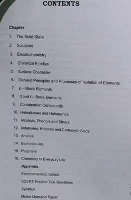 PLUS TWO CONCISE CHEMISTRY | EXCEL 