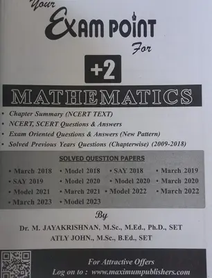  EXAM POINT PLUS TWO MATHEMATICS FULLY REVISED EDITION