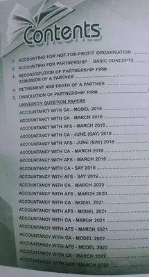 PLUS TWO EXAM POINT ACCOUNTANCY-PART 1