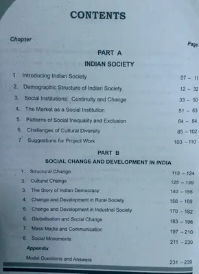 PLUS TWO SOCIOLOGY-Indian Society & Social change and development in India -Excel