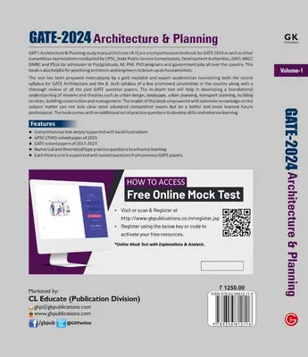 GATE-2024 Architecture & Planning VOLUME 1 GK PUBLICATIONS