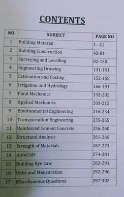 PSC OBJECTIVES IN CIVIL ENGINEERING