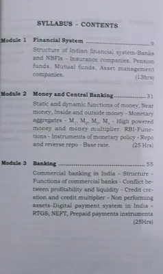 MONEY AND FINANCIAL MARKETS A.V. PAUL B. A. Economics Programme Semester 6 Prathibha Publications