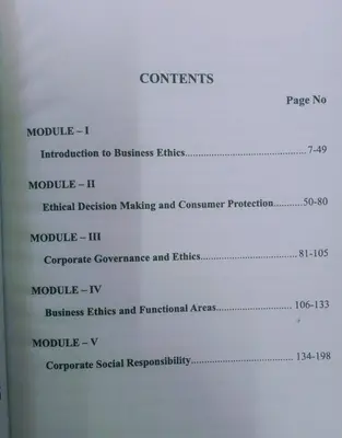 BUSINESS ETHICS & CORPORATE SOCIAL RESPONSIBILITY B.Com Programme Semester III MG University Prakash publication