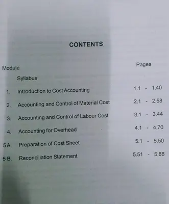 COST ACCOUNTING-I MG UNIVERSITY CHAND PUBLICATION