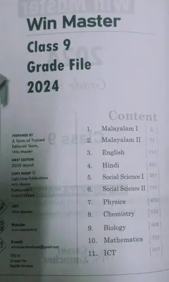 WIN MASTER  GRADE FILE  | CLASS 9 ENGLISH MEDIUM