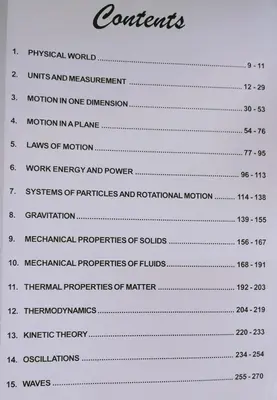 PHYSICS PLUS ONE EXAM POINT