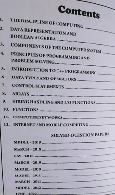 COMPUTER SCIENCE PLUS ONE EXAMPOINT