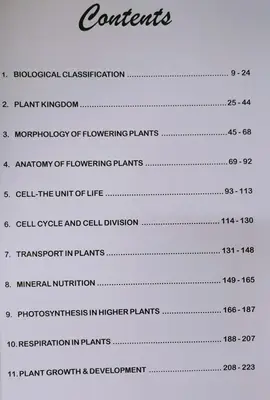 BOTANY PLUS ONE EXAM POINT