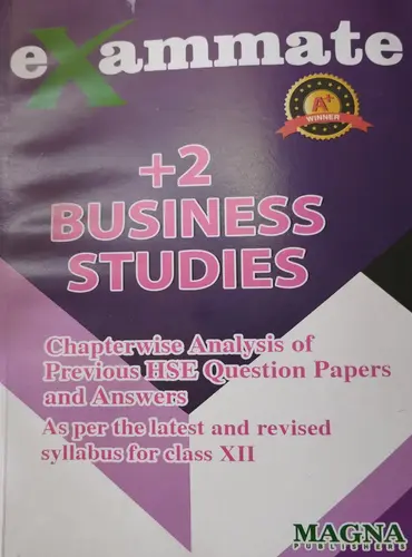 PLUS TWO BUSINESS STUDIES EXAM MATE MAGNA PUBLISHERS