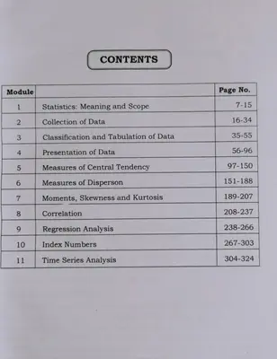 QUANTITATIVE METHODS CBCS BA ECONOMICS