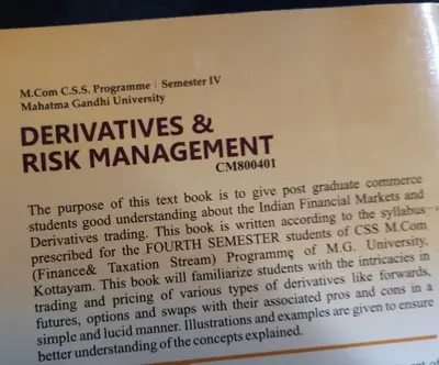 DERIVATIVES AND RISK MANAGEMENT  MCOM SEM IV MG