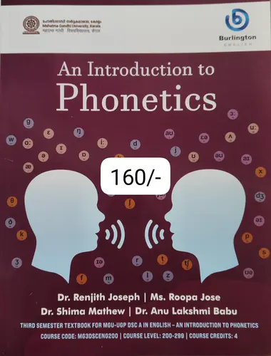 An Introduction To Phonetics Text Book For MGU-UGP | Semester 3 