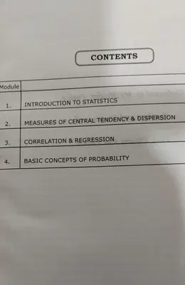 QUANTITATIVE TECHNIQUES | MG UNIVERSITY  BCA SEMESTER 3