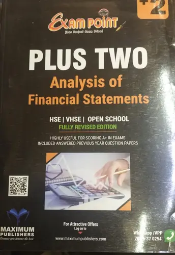 EXAM POINT ANALYSIS OF FINANCIAL STATEMENTS PART 2 ACCOUNTANCY PLUS 2