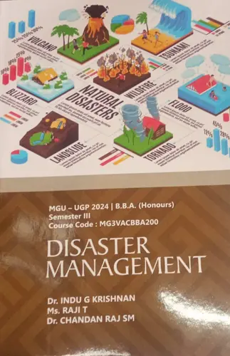 DISATSER MANAGEMENT BBA   HONOURS| MG UNIVERSITY 3rd SEM.
