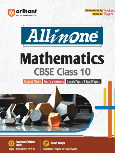 CBSE All in one Mathematics Class 10 Exam 2025-26 